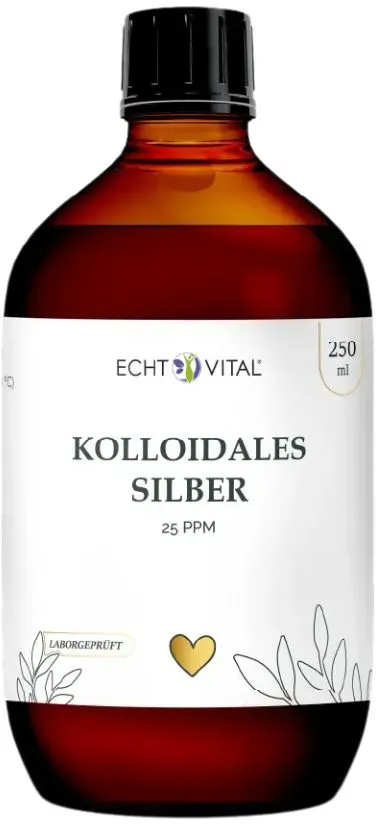 Kolloidales Silber - 25 ppm (250 ml) - Echt Vital