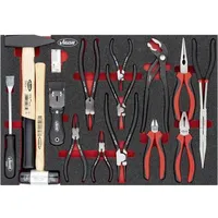 VIGOR Zangen, Hammer Satz, V5636N, 16-teilig