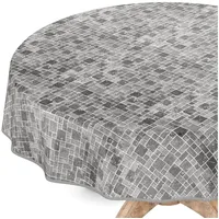 ANRO Wachstuchtischdecke Wachstuch Vinyl abwischbar Wachstischdecke Tischdecke Rund 140cm