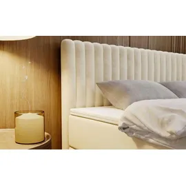 GRAINGOLD Boxbett mit Stauraum ¦ beige ¦ Maße (cm): B: 205 H: 105