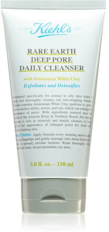 Kiehl's Rare Earth Deep Pore Daily Cleanser Detox-Reinigungscreme zum verkleinern der Poren 150 ml