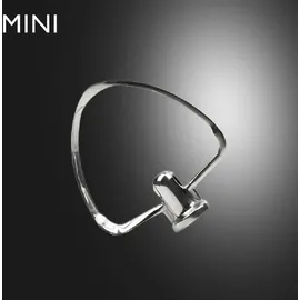 Kitty Professional Edelstahlflachrührer Schmetterling kompatibel mit KitchenAid Mini Silber