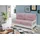 Livetastic Schlafsofa Camino Holzkorpus Rosa/Weiß