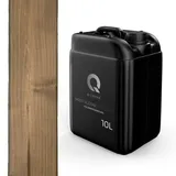 Q-COVER holzimprägnierung Braun-grau 7013 10 L 2 in 1 holzschutz farbimprägnierung imprägniermittel holzschutzmittel imprägnierung abperleffekt alle holzarten holzgrundierung