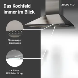 Respekta CH 22058 IXB Wandhaube 60 cm