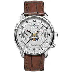 Zeppelin 8536-1 Herrenarmbanduhr Friedrichshafen Mondphase Braun