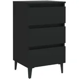 vidaXL Nachtschrank Giulia 40 x 35 x 69 cm Schwarz