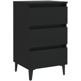 vidaXL Nachtschrank Giulia 40 x 35 x 69 cm Schwarz