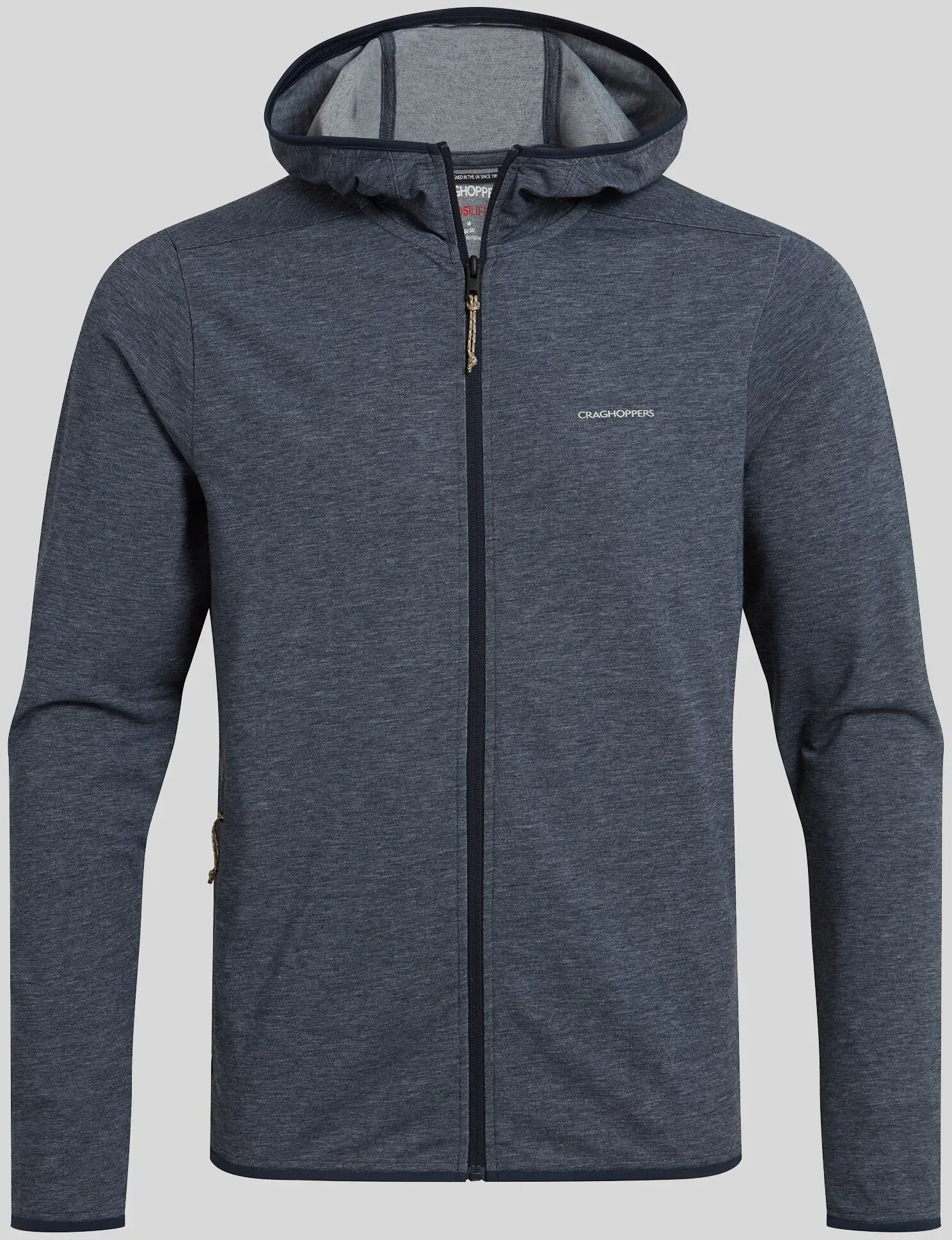 Craghoppers Herren NosiLife Deft Kapuzenjacke - M - Blue Navy Marl