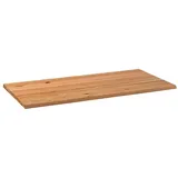 vidaXL Tischplatte Hellbraun 200x100x4 cm Massivholz Eiche Rechteckig