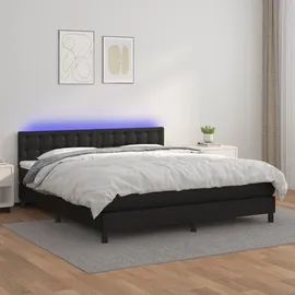 vidaXL Boxspringbett 180 x 200 cm Schwarz
