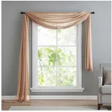 Gardinenbox 560 Voile Querbehang 600 x 140 cm sand
