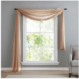 Gardinenbox 560 Voile Querbehang 600 x 140 cm sand