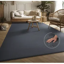 MY HOME Teppich Ciney, LAGERRÄUMUNG!, rechteckig, Höhe: 16 mm, Kurzflor, Hoch-Tief Effekt, Uni Farben, Scandi Design, besonders weich grau 160 cm x 220 cm x 16 mm