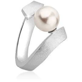 Nenalina Perlenring Synthetische Perle 925 Silber silberfarben 54