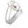 Nenalina Perlenring Synthetische Perle 925 Silber silberfarben 54