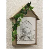 Schlüsselkasten, Beige, Holz, 19x34x6 cm, Garderobe, Schlüsselboards & -kästen