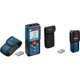 Bosch Professional Laser Entfernungsmesser GLM 40 (max. Messbereich 40 m, Flächen-/Volumenberechnung, 2X Batterien, Schutztasche) und Ortungsgerät GMS 120-27 (max. Detektionstiefe 120 mm)