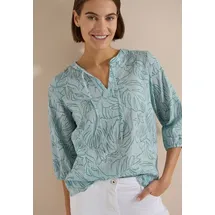 Cecil 3/4-Arm Tunika mit Blätterprint - Blau