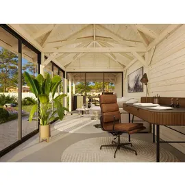 Palmako Pavillon Bianca 24,9 m2 Set 219 Slide naturbelassen