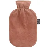 Fashy Wärmflasche mit Fleecebezug braun 2,0 L