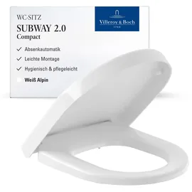 Villeroy & Boch Subway 2.0 WC-Sitz Absenkautomatik Weiß
