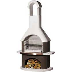 BUSCHBECK Gartengrillkamin »St. Moritz«, 110 cm - weiss