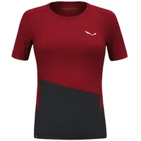Salewa Puez Sporty Dry Kurzarm-t-shirt - Syrah / Black