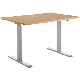 TOPSTAR Schreibtisch E-Table Buche / Grau