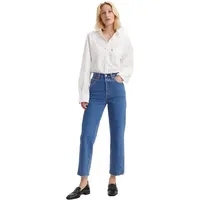 Levi's Levi’s Ribcage Ankle Straight Jeans in blauem Stonewash-W30