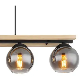 GLOBO Hängeleuchte Conni, (LBH 85x15x120 cm, / schwarz / LBH 85x15x120 cm