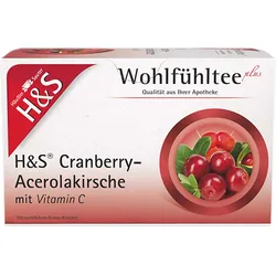 H&S Cranberry-Acerolakirsche mit Vitamin C Fbtl. 20X2.8 g
