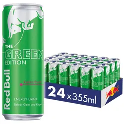 Red Bull Energy Drink Green Edition Kaktusfrucht 0,355 Liter Dose, 24er Pack