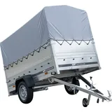 Führerschein B Anhänger GARDEN TRAILER 230 KIPP mit Stützrad, zusätzlichen Bordwänden, Hochplane und Hochspriegel H800