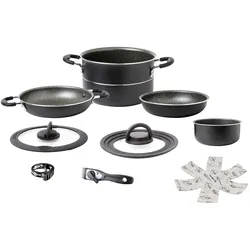 BRUNNER Alu Koch Set Pirate Ø24 Camping Outdoor Koch Geschirr Küche Topf Pfanne