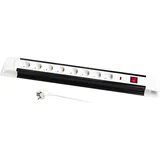 Logilink Steckdosenleiste 8-fach 3 m Schwarz/Weiß