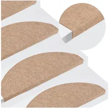 vidaXL Stufenmatte 65 x 22,5 cm Beige
