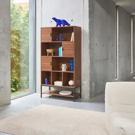 sweeek - Regal Nussbaumholzdekor 9 Fächer