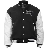 Mil-Tec NY Baseballjacke schwarz/weiß S