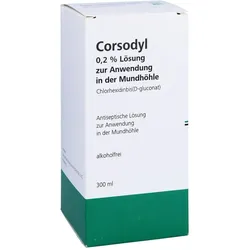 Corsodyl zur Anwendung in der Mundhöhle