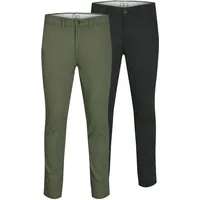 JACK & JONES Marco Dave Akm Hosen 2 Einheiten Black / Pack Dusty Olive 31 32