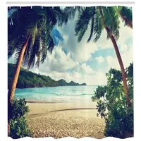 ABAKUHAUS Duschvorhang 175 x 200 cm beige