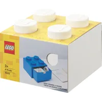 nhg gmbh Lego Aufbewahrungsbox mit Schublade 4-tlg. weiß
