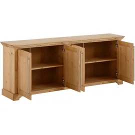 OTTO home Kommode OTTO HOME "Melissa", beige (natur), B:171cm H:70cm T:39cm, Massivholz, Sideboards, Kommode, aus massiver Kiefer, FSC zertifiziert, 4-türig, Breite 171 cm