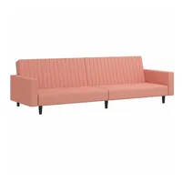 vidaXL Schlafsofa 2-Sitzer Rosa Samt