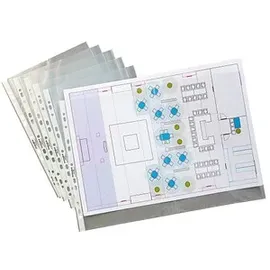 Durable Prospekthüllen DIN A3 transparent genarbt 0,06 mm, 50 St.