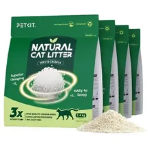 Petkit Natural Cat Litter Katzenstreu 4 Stück Weiß