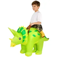 Alaoo Aufblasbare Dinosaurier Kostüm Kind,Tyrannosaurus Rex Anzug Männer Frauen,lustiges Dino-Reiterkostüm,Lustige Aufblasbare Dinosaurier Kostüm für Halloween Karneval Party,Driceratops