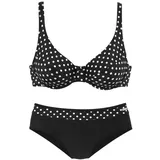LASCANA Bügel-Bikini Damen Schwarz/Weiß 36 Cup G