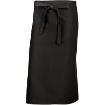 BP 1911-400-32-100/75 Bistroschürze kurz (Breite: 100 cm), 100 cm breit x 75 cm lang, 215,00 g/m2 Stoffmischung, schwarz